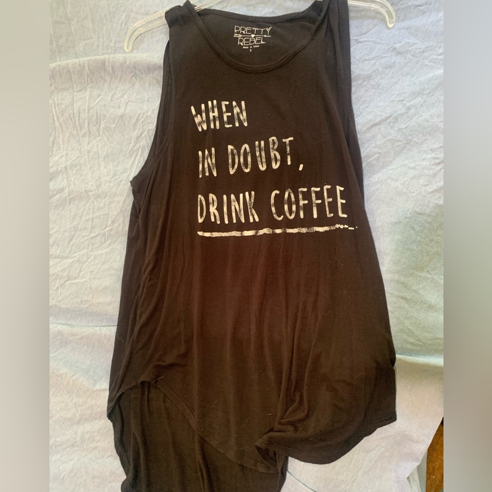 Black tank top